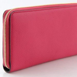 Alexander McQueen Leather Skull Zip Wallet